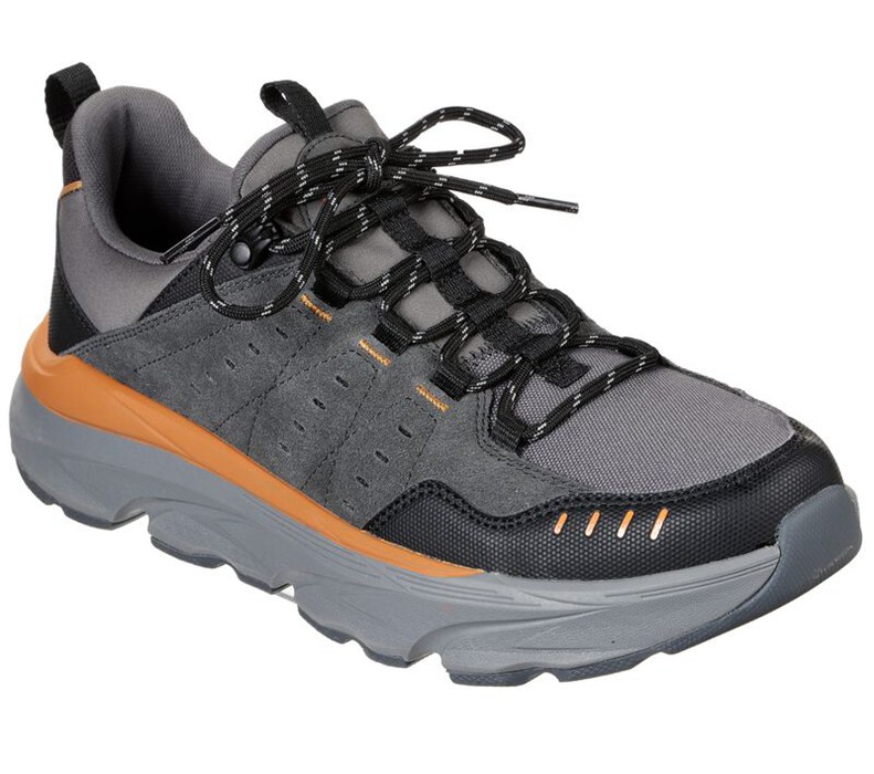 Skechers Relaxed Fit: Delmont - Sonaro - Mens Sneakers Black/Grey [AU-ZV6474]